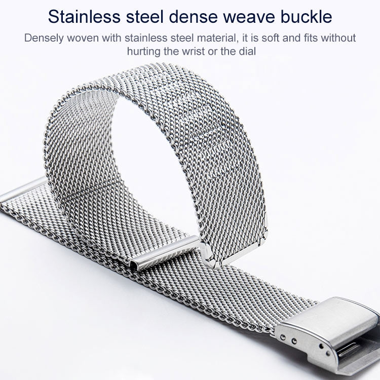 304 Stainless Steel Single Buckle Replacement Strap Watchband, 16mm, 18mm, 20mm, 22mm