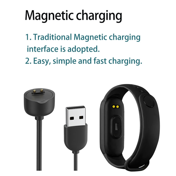 1M7 Sports Smart Bracelet, Support Heart Rate Monitoring & Blood Pressure Monitoring & Sleep Monitoring & Sedentary Reminder, Linear Charging, Magnetic Charging