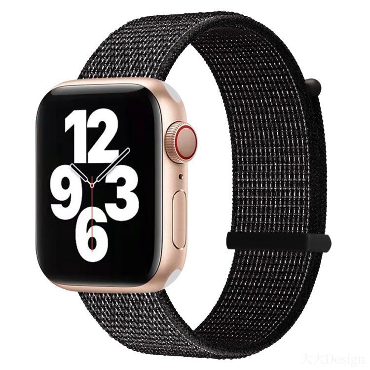 Hook and Loop Fastener Dual Section Replacement Watchband For Apple Watch Series, 7 41mm / 6&SE&5&4 40mm / 3&2&1 38mm, 7 45mm / 6&SE&5&4 44mm / 3&2&1 42mm
