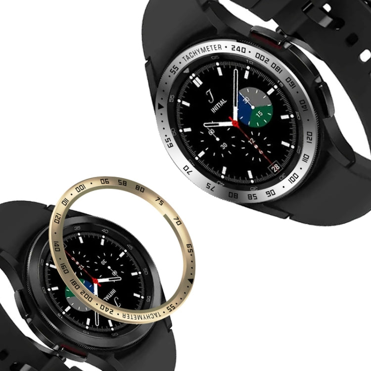 Smart Watch Steel Bezel Ring, E Version, For Samsung Galaxy Watch4 Classic 42mm, For Samsung Galaxy Watch4 Classic 46mm