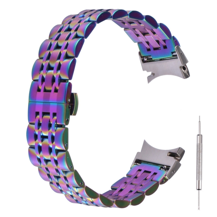 Seven-bead Stainless Steel Replacement Strap Watchband, For Samsung Galaxy Watch4 40mm/44mm