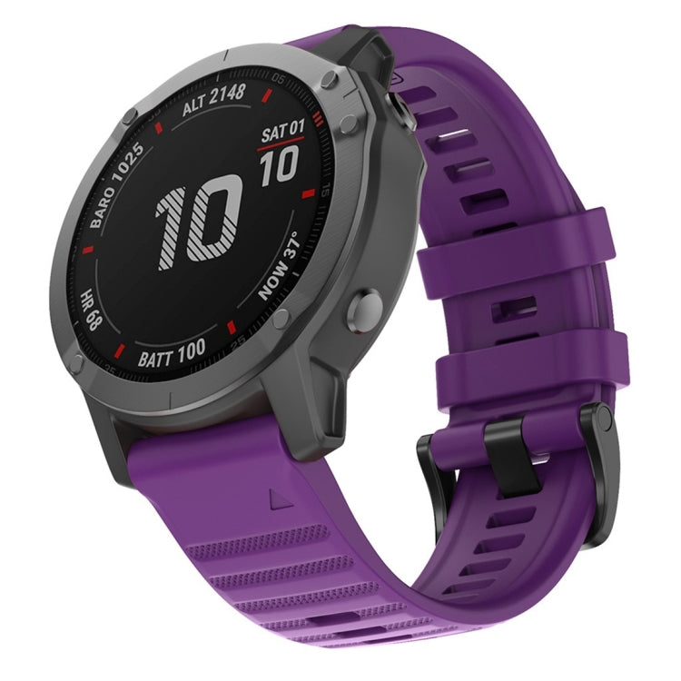For Garmin Fenix 6X 26mm Silicone Smart Watch Replacement Strap Wristband