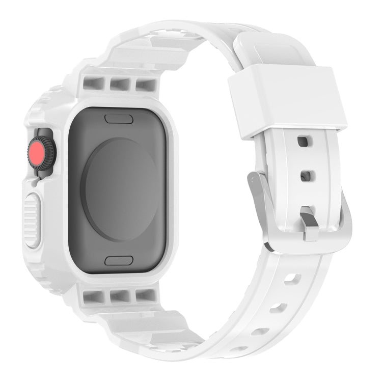 Glacier Transparent TPU Integrated Replacement Strap Watchband, For Apple Watch Series 7 45mm, For Apple Watch Series 7 41mm