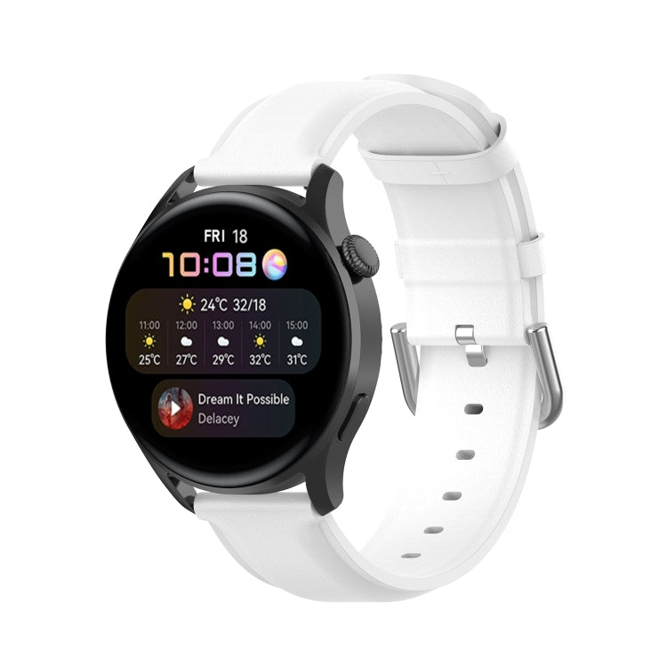 Round Tail Leather Watchband, For Huawei Watch GT 3 46mm/GT Runner, For Huawei Watch GT 3 42mm