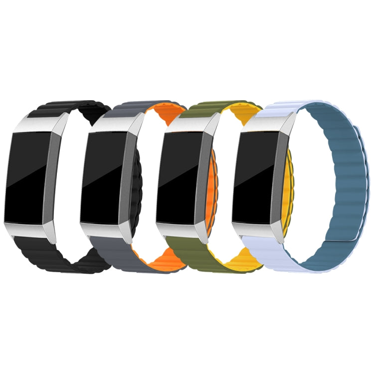 Silicone Magnetic Watchband, For Fitbit Charge 2, For Fitbit Charge 3 / 4, For Fitbit Charge 5