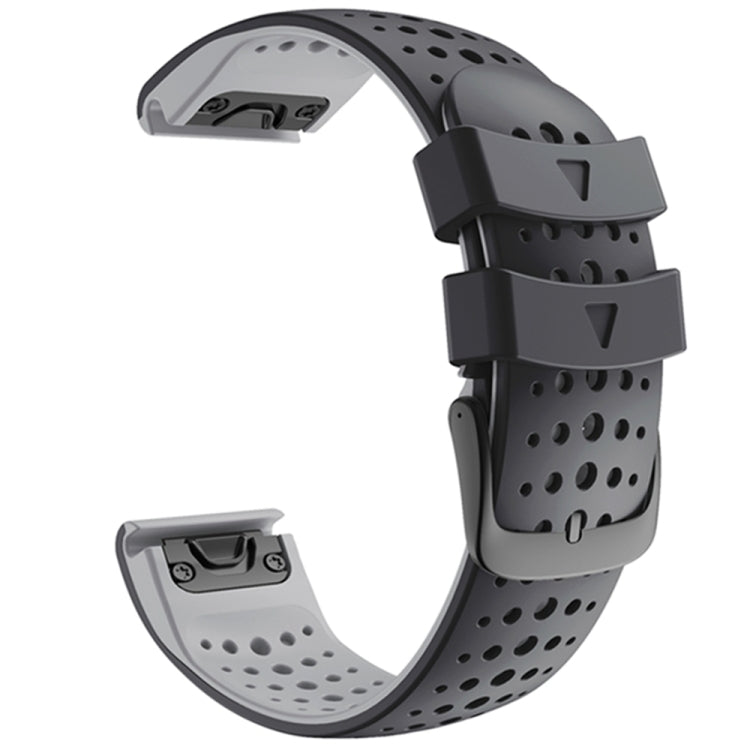Two-color Silicone Quick Release Watchband, For Garmin Fenix 7, For Garmin Fenix 7X