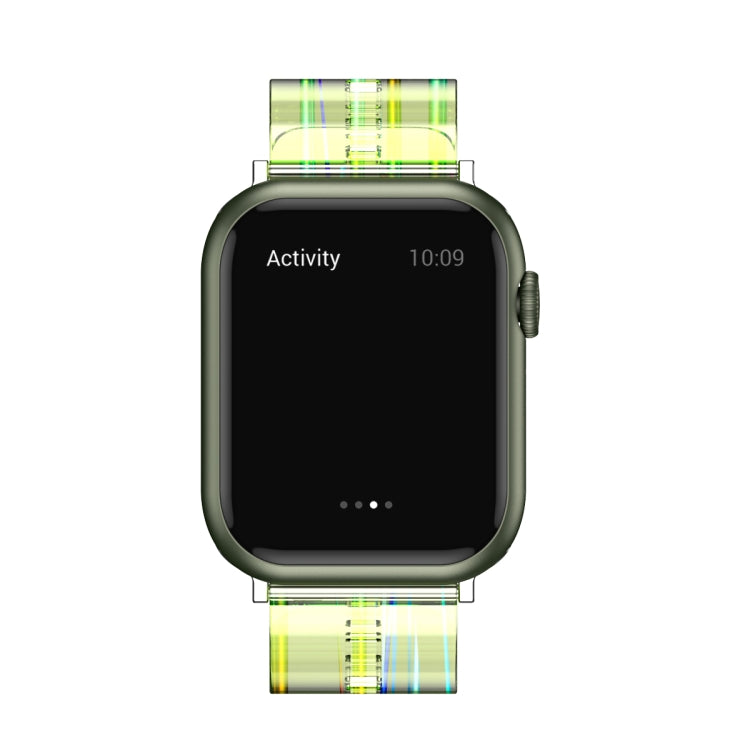 Aurora Transparent Silicone Watchband For Apple Watch Series, 7 41mm / 6&SE&5&4 40mm / 3&2&1 38mm