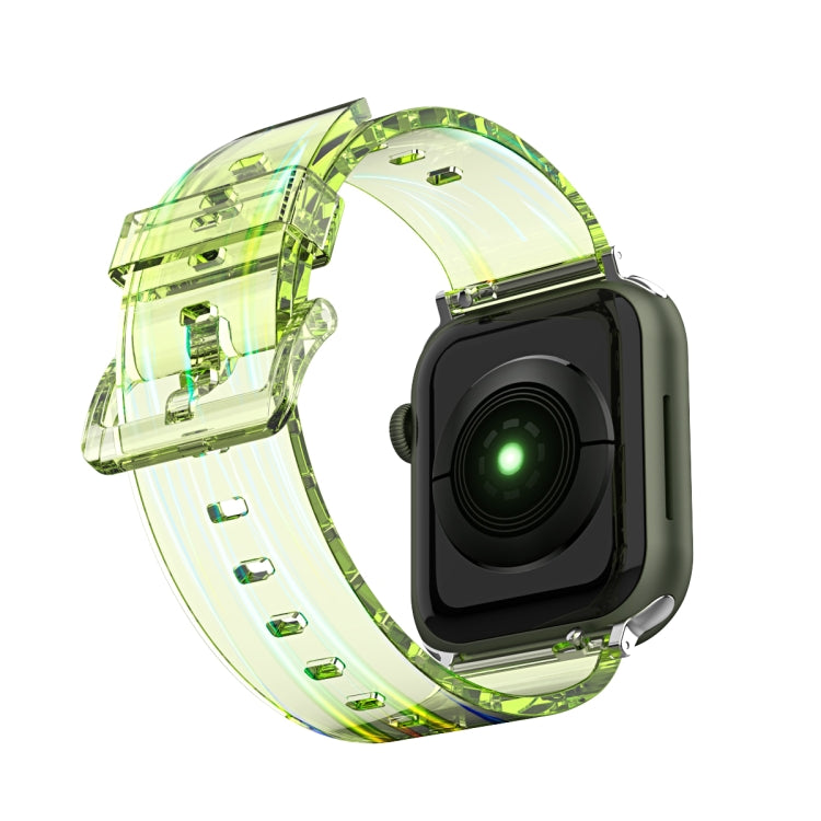 Aurora Transparent Silicone Watchband For Apple Watch Series, 7 41mm / 6&SE&5&4 40mm / 3&2&1 38mm