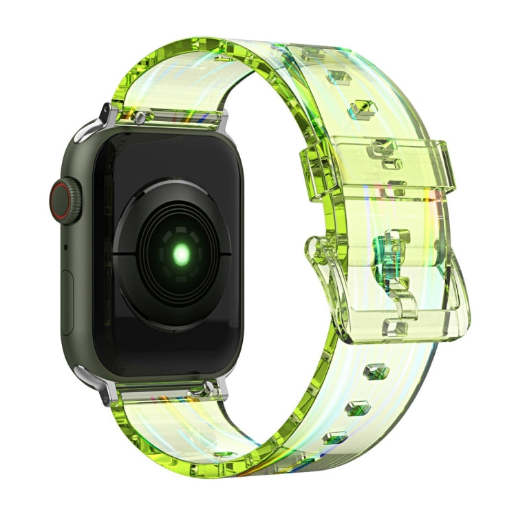 Aurora Transparent Silicone Watchband For Apple Watch Series, 7 41mm / 6&SE&5&4 40mm / 3&2&1 38mm