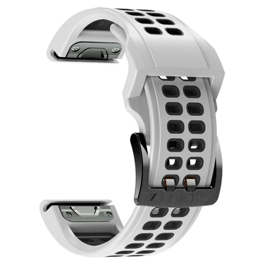 Quick Release Double Row Silicone Watchband, For Garmin Fenix 6, For Garmin Fenix 6X