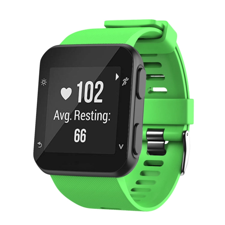 Black Buckle Silicone Watchband, For Garmin Forerunner 35