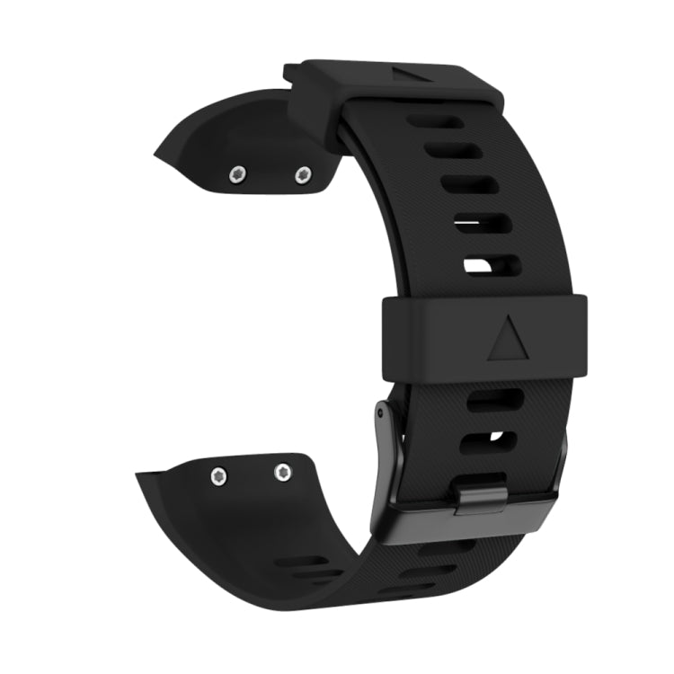 Black Buckle Silicone Watchband, For Garmin Forerunner 35