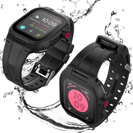 RedPepper TPU + PC + Silicone Waterproof Watch Case For Apple Watch Series 9 / 8 / 7 41mm, For Apple Watch Series 9 / 8 / 7 45mm