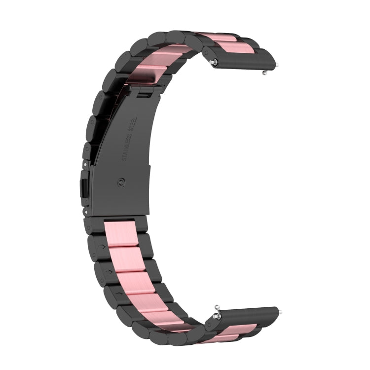 Three-bead Metal Steel Watch Band, For Huawei GT 3 Pro 43mm, For Huawei GT 3 Pro 46mm