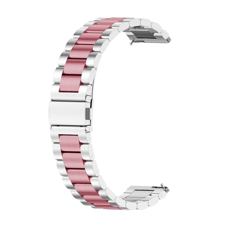 Three-bead Metal Steel Watch Band, For Huawei GT 3 Pro 43mm, For Huawei GT 3 Pro 46mm