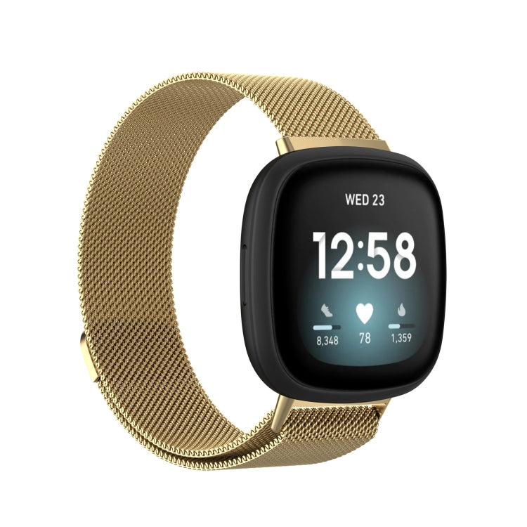 Milanese Magnetic Metal Weave Watchband, Large Size, For Fitbit  Versa 4 / 3（Large Size）, For Fitbit  Versa 4 / 3 （Large Size）, For Fitbit  Versa 4 / 3, （Large Size）, For Fitbit  Versa 4 / 3 (Large Size), For Fitbit  Versa 4 / 3 ,（Large Size）