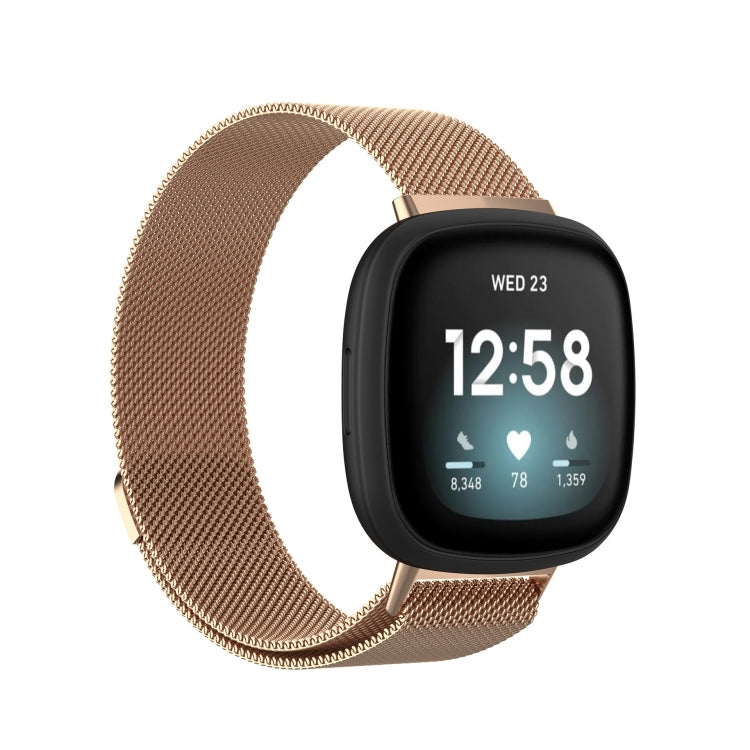 Milanese Magnetic Metal Weave Watchband, Large Size, For Fitbit  Versa 4 / 3（Large Size）, For Fitbit  Versa 4 / 3 （Large Size）, For Fitbit  Versa 4 / 3, （Large Size）, For Fitbit  Versa 4 / 3 (Large Size), For Fitbit  Versa 4 / 3 ,（Large Size）