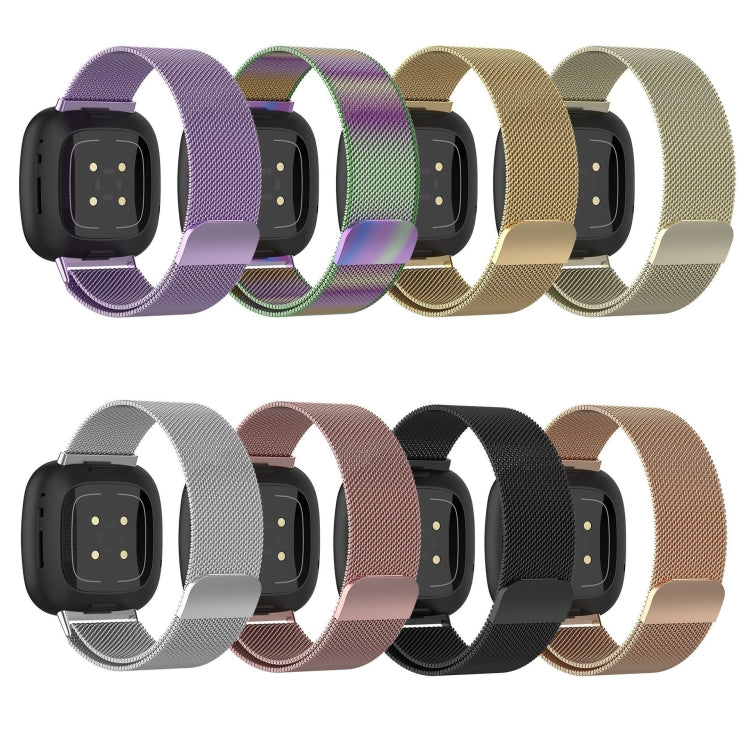 Milanese Magnetic Metal Weave Watchband, Large Size, For Fitbit  Versa 4 / 3（Large Size）, For Fitbit  Versa 4 / 3 （Large Size）, For Fitbit  Versa 4 / 3, （Large Size）, For Fitbit  Versa 4 / 3 (Large Size), For Fitbit  Versa 4 / 3 ,（Large Size）
