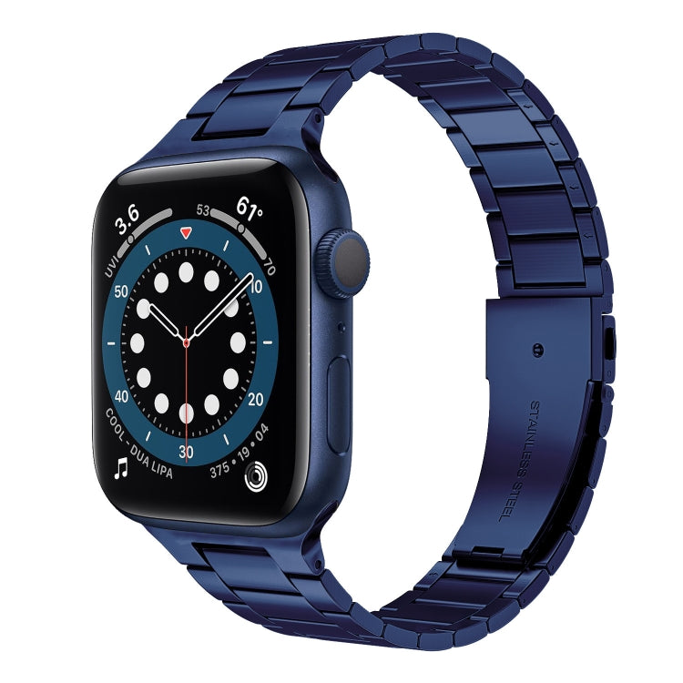 Small Waist Stainless Steel Watch Band For Apple Watch Series, 7 41mm / 6&SE&5&4 40mm / 3&2&1 38mm, 7 45mm / 6&SE&5&4 44mm / 3&2&1 42mm