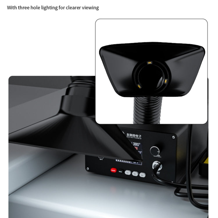 D-201 2 in 1 Intelligent Constant Temperature Soldering Iron With Solder Smoking Absorber Tool,, US Plug, UK Plug, AU Plug, EU Plug