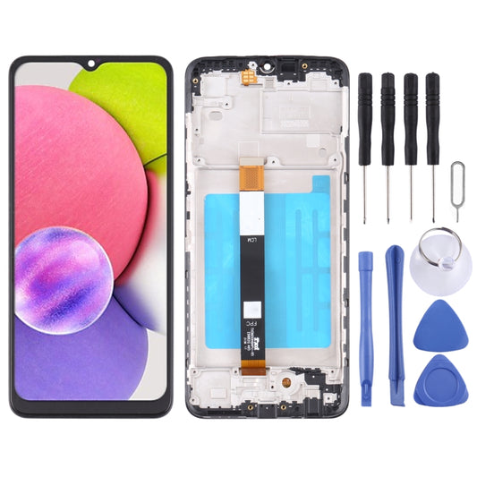 LCD Screen and Digitizer Full Assembly with Frame, For Samsung Galaxy A03s SM-A037U US Edition, For Samsung Galaxy A02s SM-A025F, For Samsung Galaxy A03 SM-A035F, For Samsung Galaxy A03s SM-A037F, For Samsung Galaxy A03s SM-A037G/A037M                 ...