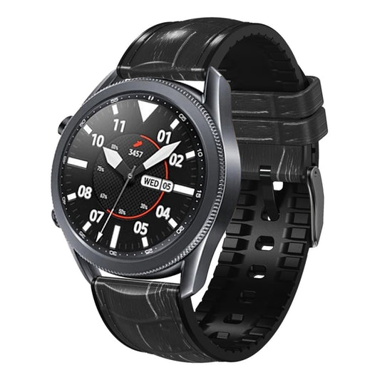 For Huawei Watch GT3 Pro 46mm Bamboo Joint Texture Silicone Leather Watch Band