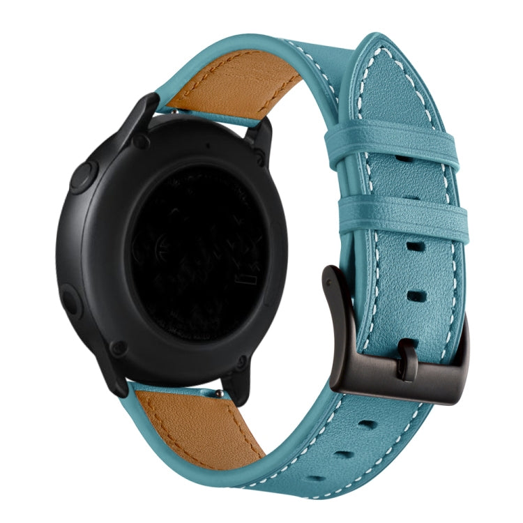 First Layer Leather Sewing Thread Watch Band 20mm / 22mm, For Huawei Watch GT3 Pro 43mm / 46mm