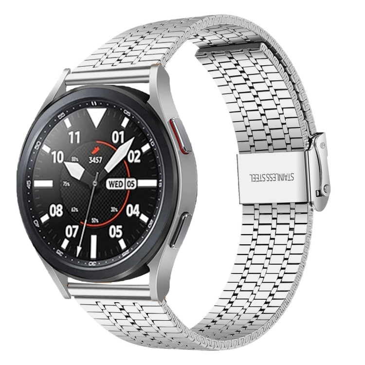 20mm Universal Seven-bead Stainless Steel Watch Band, 20mm