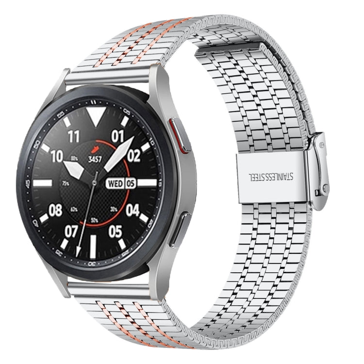 20mm Universal Seven-bead Stainless Steel Watch Band, 20mm