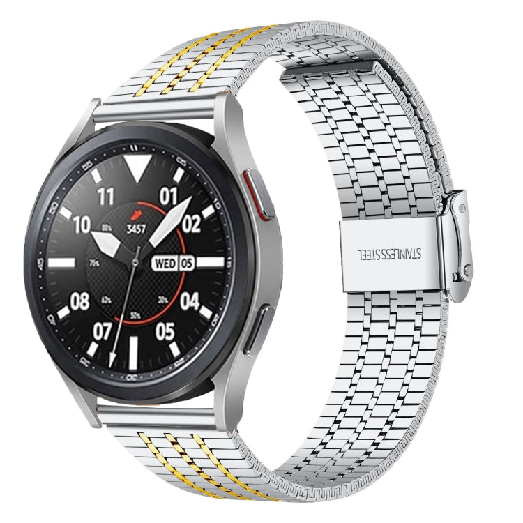 20mm Universal Seven-bead Stainless Steel Watch Band, 20mm