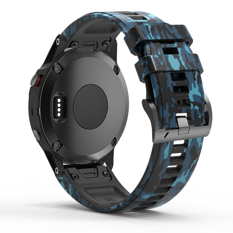 Camouflage Silicone Watch Band, For Garmin Fenix 7, For Garmin Fenix 7X