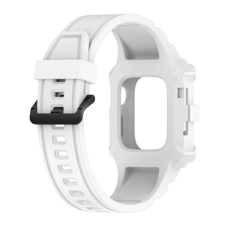 Integrated Silicone Watch Band For Apple Watch Series, 7 45mm / 6&SE&5&4 44mm / 3&2&1 42mm