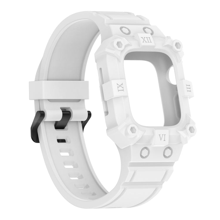 Integrated Silicone Watch Band For Apple Watch Series, 7 45mm / 6&SE&5&4 44mm / 3&2&1 42mm