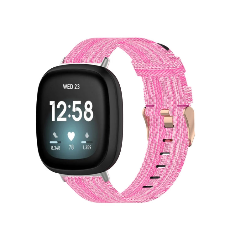 Universal Nylon Weave Canvas Watch Band, For Fitbit Versa 4 / Sense 2