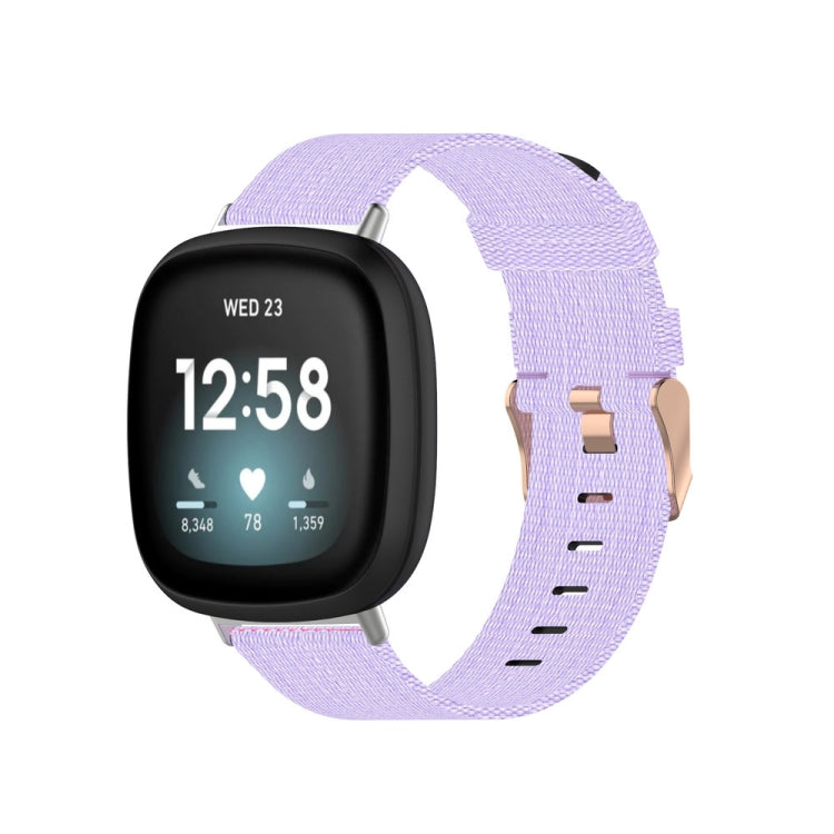 Universal Nylon Weave Canvas Watch Band, For Fitbit Versa 4 / Sense 2