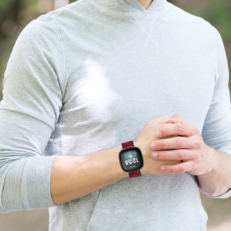 Universal Nylon Weave Canvas Watch Band, For Fitbit Versa 4 / Sense 2