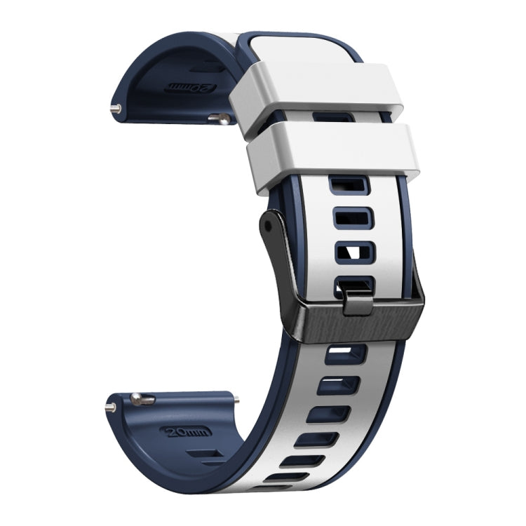 Plain Weave Two-color Silicone Watch Band, For Samsung Galaxy Watch 5 40mm / 44mm