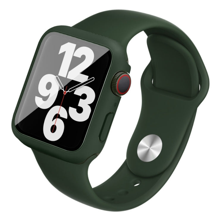 imak Silicone Watch Band PC Frame with Tempered Glass Film, For Apple Watch SE 2022 40mm