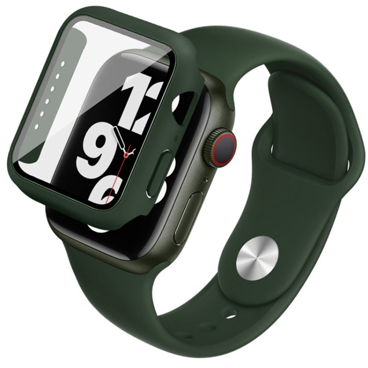 imak Silicone Watch Band PC Frame with Tempered Glass Film, For Apple Watch SE 2022 40mm
