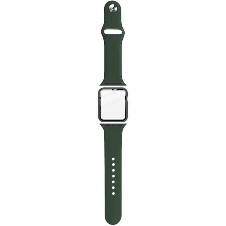 imak Silicone Watch Band PC Frame with Tempered Glass Film, For Apple Watch SE 2022 40mm