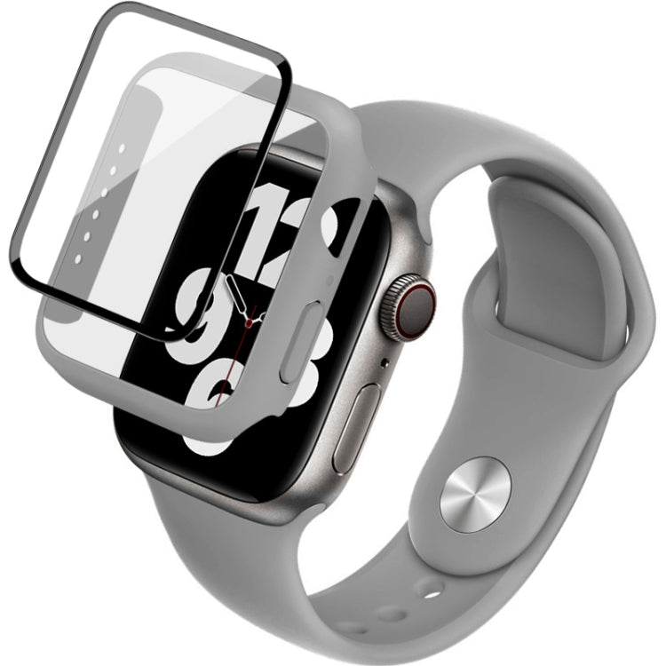 imak Silicone Watch Band PC Frame with Tempered Glass Film, For Apple Watch SE 2022 40mm