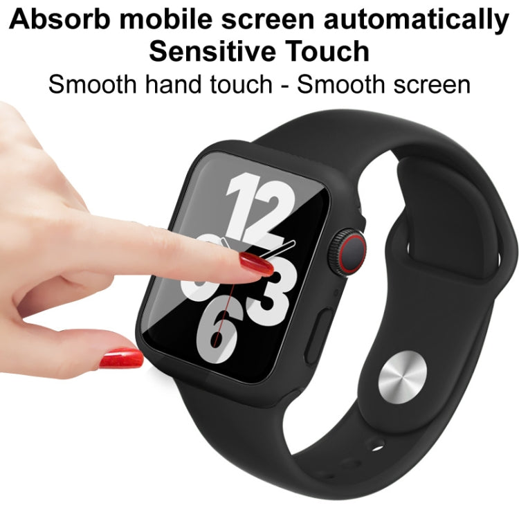 imak Silicone Watch Band PC Frame with Tempered Glass Film, For Apple Watch SE 2022 40mm
