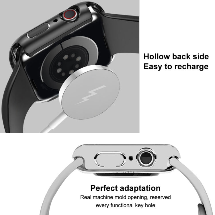 imak Silicone Watch Band PC Frame with Tempered Glass Film, For Apple Watch SE 2022 40mm