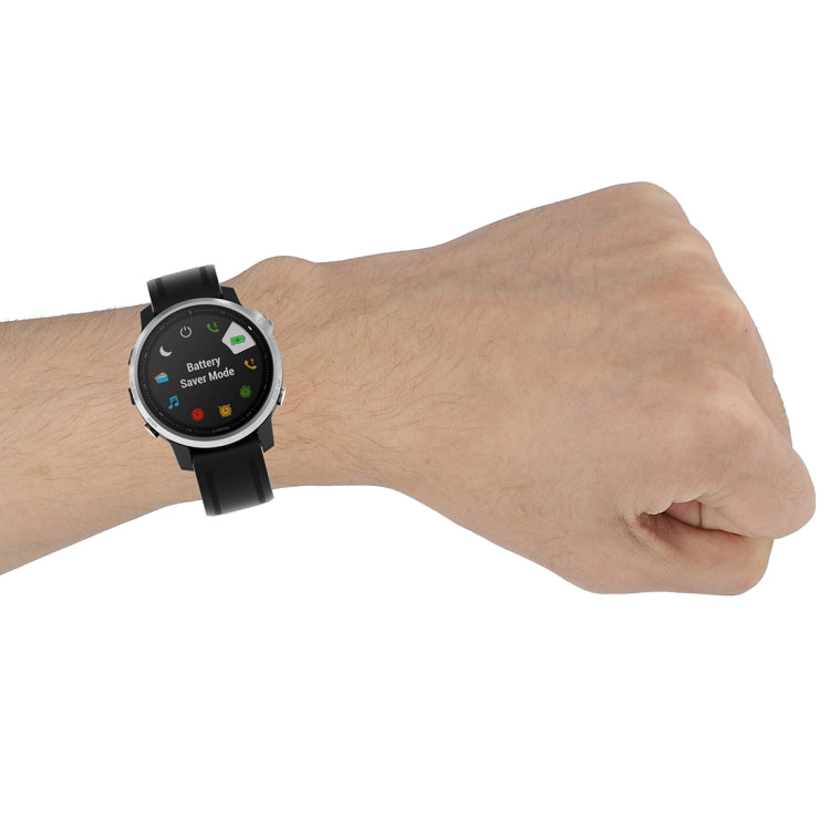 For Garmin Fenix 6S 20mm Quick Release Official Texture Wrist Strap Watchband, with Plastic Button