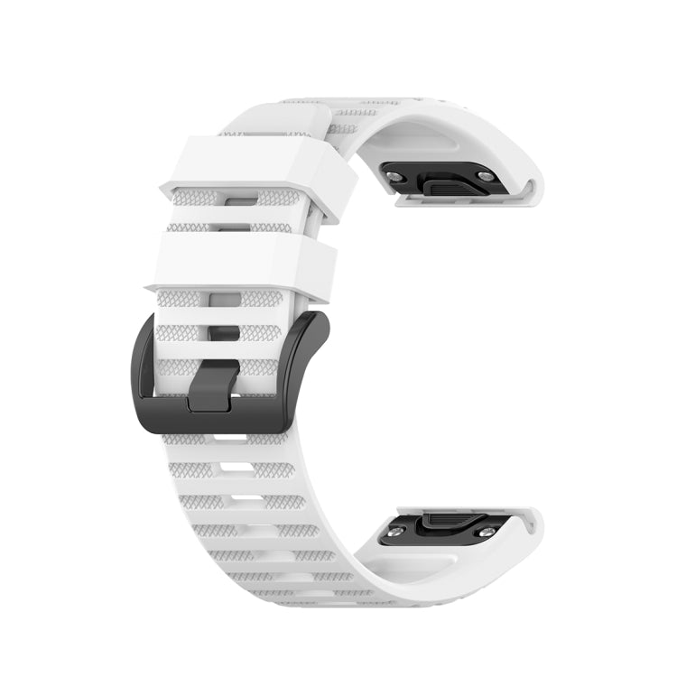 For Garmin Fenix 6X 26mm Quick Release Official Texture Wrist Strap Watchband, with Plastic Button