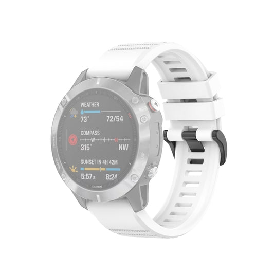 For Garmin Fenix 6 22mm Quick Release Official Texture Wrist Strap Watchband, with Plastic Button