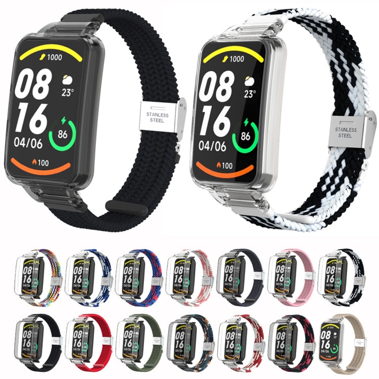 Braided Nylon Buckle Integrated Watch Band, For Xiaomi Mi Band 7 Pro