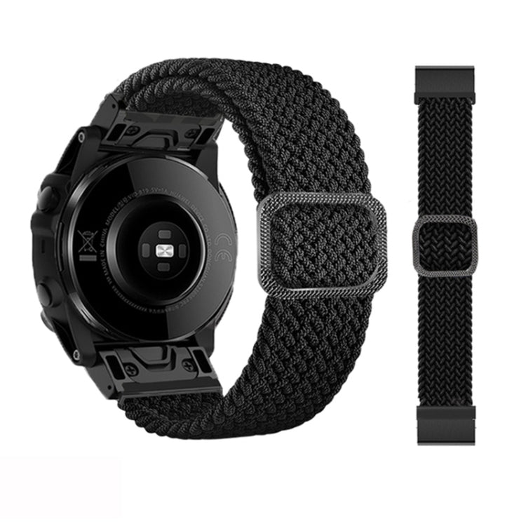 Adjustable Nylon Braided Elasticity Watch Band, For Garmin Fenix 7