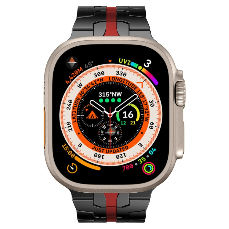 Steel Watch Band, For Apple Watch Series 8&7 41mm / SE 2&6&SE&5&4 40mm / 3&2&1 38mm, For Apple Watch Ultra 49mm / Series 8&7 45mm / SE 2&6&SE&5&4 44mm / 3&2&1 42mm