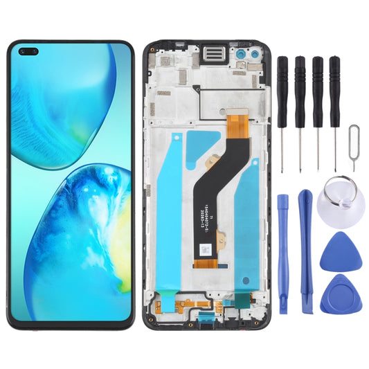 OEM LCD Screen For infinix Hot 10 Play/Smart 5 India Digitizer Full Assembly with Frame, For infinix Note 8 X692, For infinix Hot 9 Play X680, For infinix Hot 10 X682B X682C, For infinix Hot 10T X689C, For Tecno Spark 7T, For Tecno Spark 7P